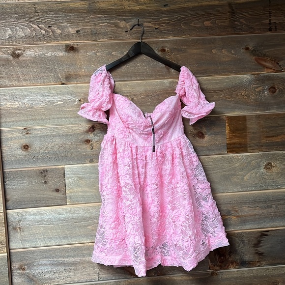 The Sang Dresses & Skirts - The Sang Floral Textured Off Shoulder Dress Summer Flirty Womens M NWT